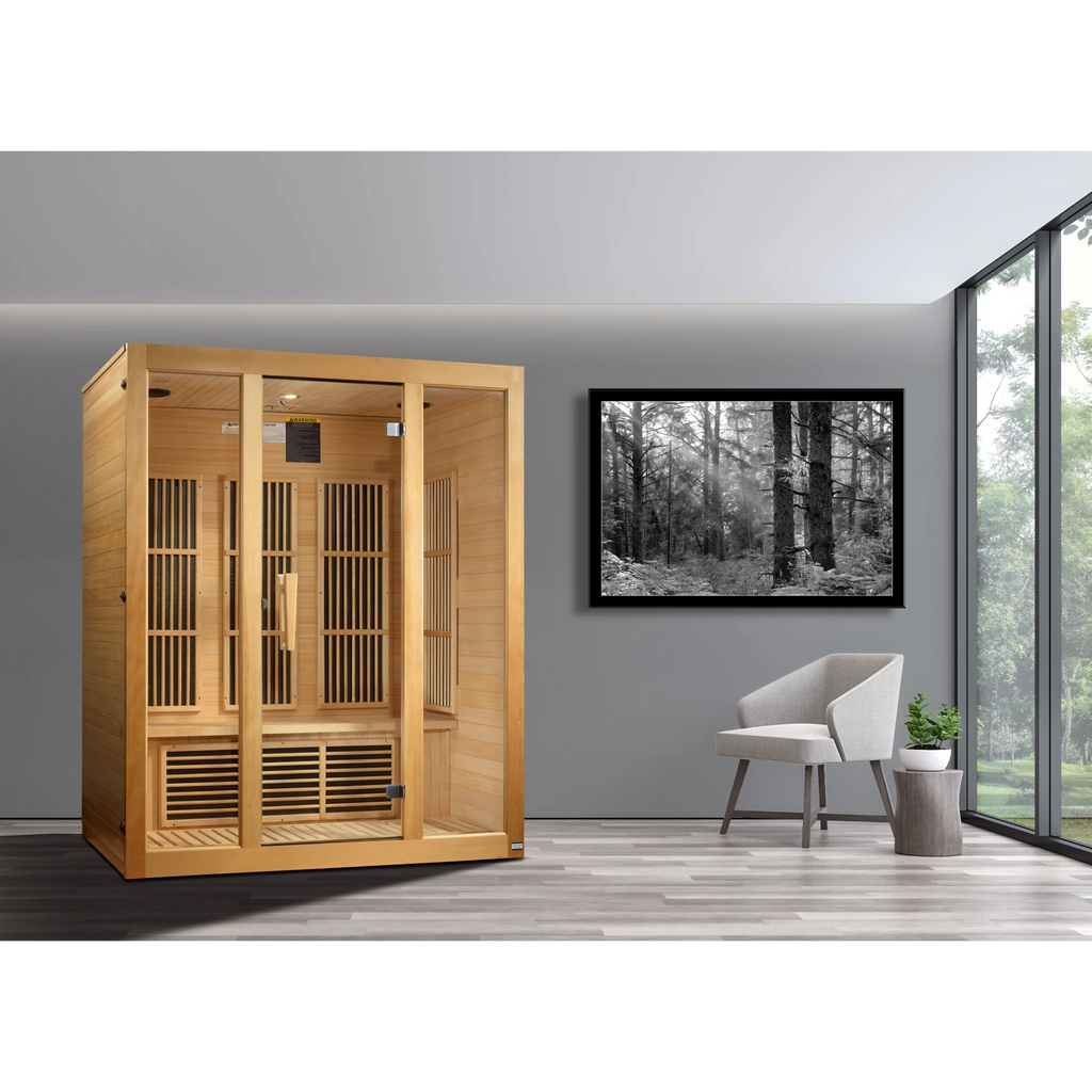 Maxxus Bellevue 3-Person Near Zero EMF Far Infrared Sauna | MX-J306-01-ZF