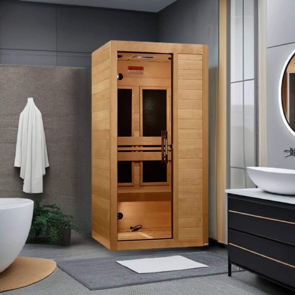 Maxxus S-Line 1-Person Low EMF Far Infrared Sauna | MX-S106-01