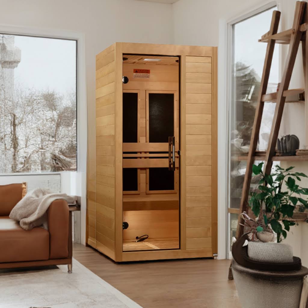 Maxxus S-Line 1-Person Low EMF Far Infrared Sauna | MX-S106-01
