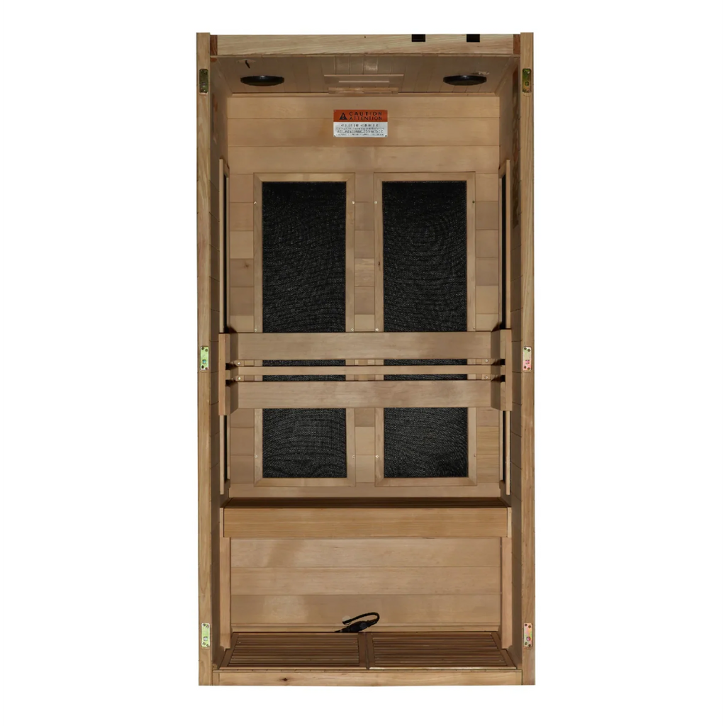 Maxxus S-Line 1-Person Low EMF Far Infrared Sauna | MX-S106-01