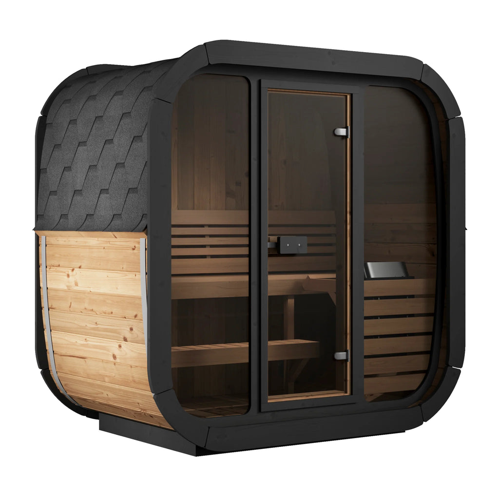 SaunaLife Model CL4G Cube-Series 3-Person Traditional Outdoor Sauna
