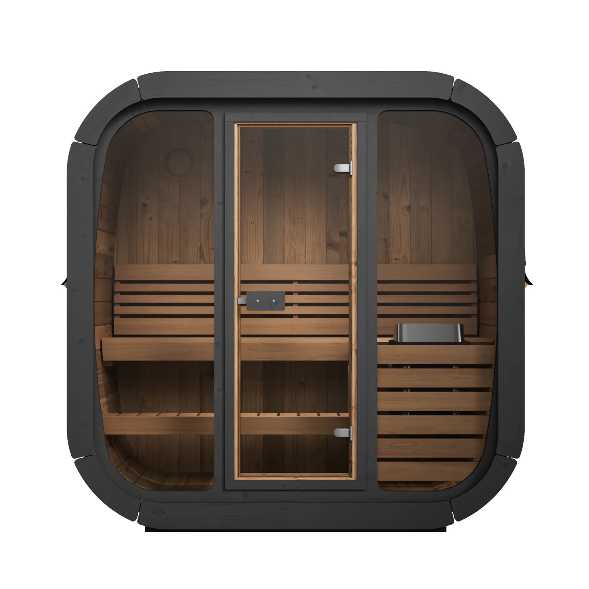 SaunaLife Model CL4G Cube-Series 3-Person Traditional Outdoor Sauna